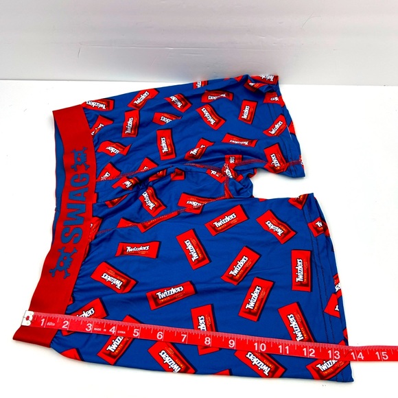 SWAG, TWIZZLERS MEN’S BLUE BOXER BRIEFS,92% MICROPOLYESTER 8% ELASTANE, LARGE - Picture 7 of 10